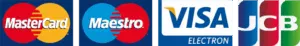 master card, maestro, visa, jcb payment channels logos