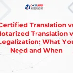 Legalized vs Certified vs Notarized Translation Riyadh