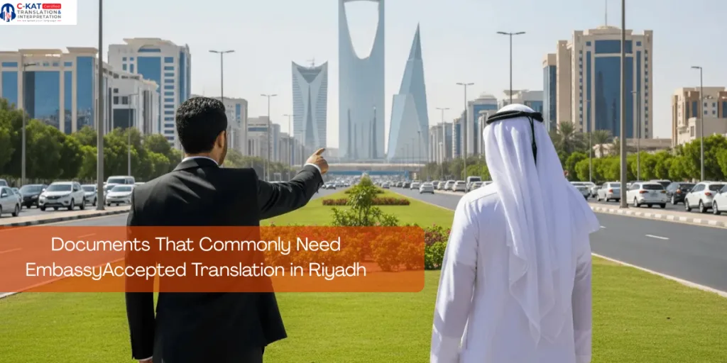 Embassy Accepted Translation Riyadh Checklist for Visa and Consular Documents 3 Documents That Commonly Need EmbassyAccepted Translation in Riyadh