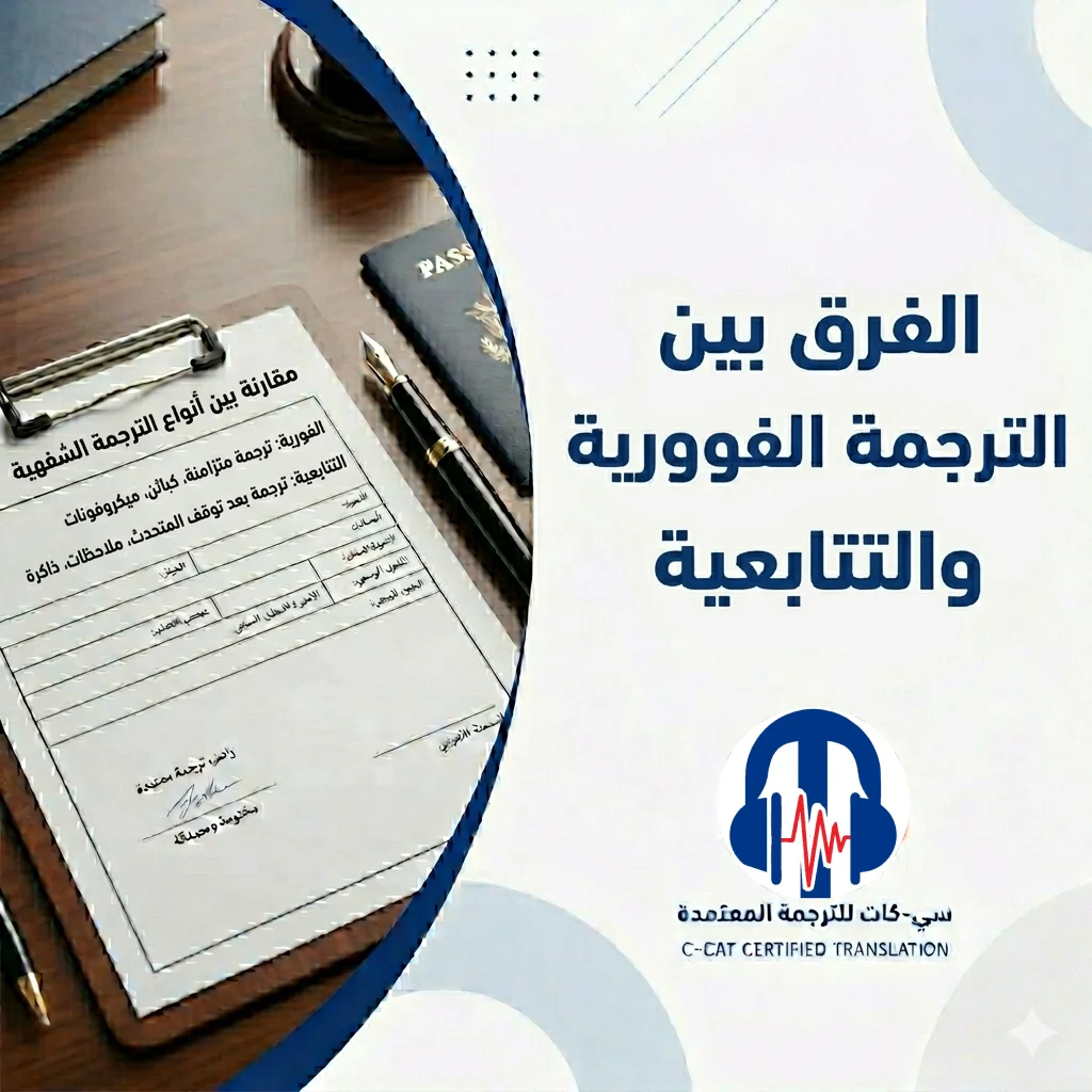 الفرق بين الترجمة الفورية والتتابعية | دليل شامل مع سي-كات للترجمة