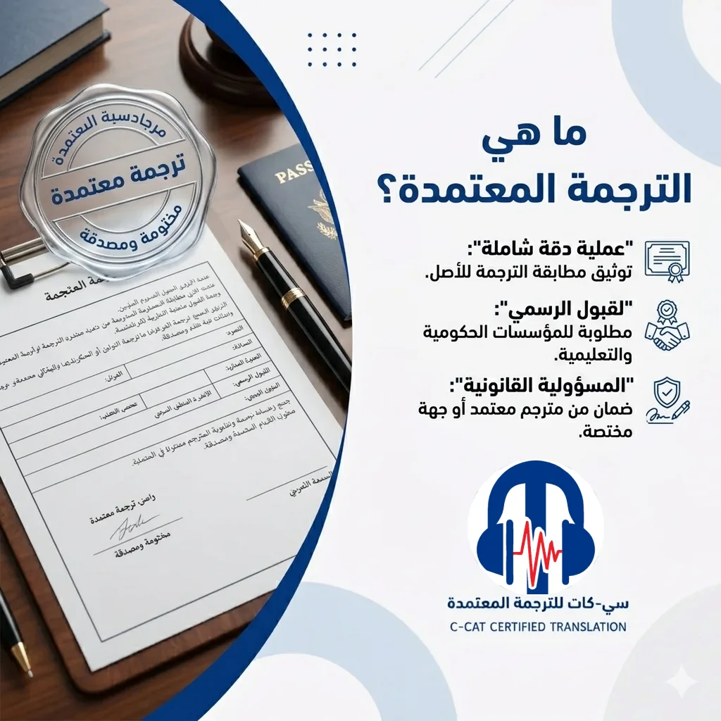 ما هي الترجمة المعتمدة؟ دليل شامل من سي-كات للترجمة 2026