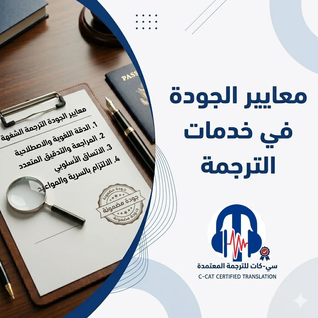معايير الجودة في خدمات الترجمة: أهم الأسس لضمان ترجمة احترافية ودقيقة 15 معايير الجودة في خدمات الترجمة: أهم الأسس لضمان ترجمة احترافية ودقيقة